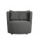 Fauteuil Explore Tissu Bouclé Gris Acier