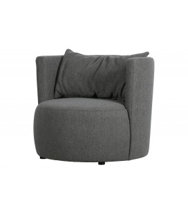 Fauteuil Explore Tissu Bouclé Gris Acier