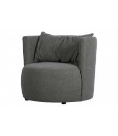 Fauteuil Explore Tissu Bouclé Gris Acier