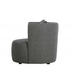 Fauteuil Explore Tissu Bouclé Gris Acier