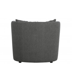 Fauteuil Explore Tissu Bouclé Gris Acier