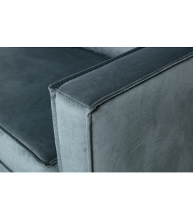 Canapé d'Angle Rodéo Gauche Velvet Teal Bleu CanardWOOOD by De Eekhoorn 2
