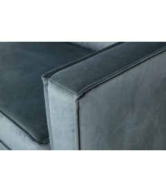 Canapé d'Angle Rodéo Gauche Velvet Teal Bleu CanardWOOOD by De Eekhoorn Canapé d'Angle Rodéo Gauche Velvet Teal Bleu CanardWOOOD by De Eekhoorn