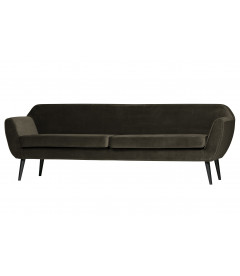 Canapé  Rocco 230cm Velours Vert ChaudWOOOD by De Eekhoorn