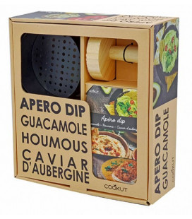 Cookut Apéro DIP Guacamoles, Houmous, Caviars d'Aubergine Maison