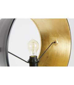 Lampadaire Pien Noir 145 cm avec Abat-Jour Noir/LaitonWOOOD by De Eekhoorn