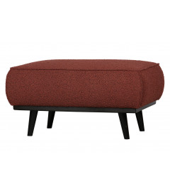 Pouf Large Statement Tissu Bouclé Chestnut