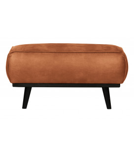 Pouf Large Statement Cuir Recyclé Cognac