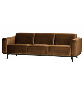Canapé Statement 3 Places 230cm Velours Miel 2