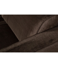 Canapé Statement 3 Places 230cm Velours Vert Chaud