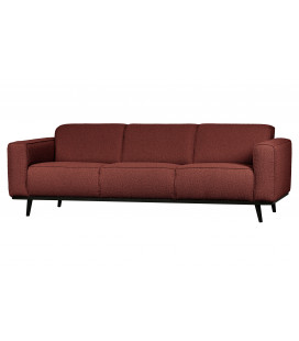 Canapé Statement 3 Places 230cm Tissu Bouclé Chestnut 2