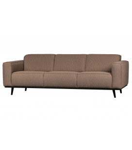 Canapé Statement 3 Places 230cm Tissu Bouclé Nougat 2