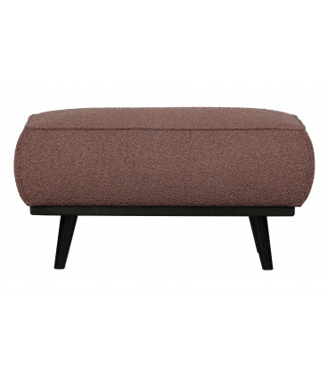 Pouf Large Statement Tissu Bouclé Coffee