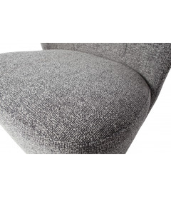 Fauteuil Love Tissu Mix Gris 100% pes