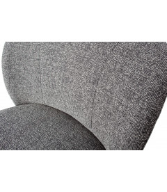 Fauteuil Love Tissu Mix Gris 100% pes