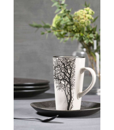 Mug XXL 0,50l Sable Blanc Motif Arbre