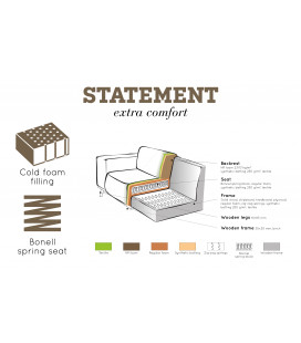 Canapé Statement XL 4 Places 372cm Cuir Recyclé CognacWOOOD by De Eekhoorn 2