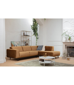 Canapé d'Angle Droite Statement Velours MielWOOOD by De Eekhoorn Canapé d'Angle Droite Statement Velours MielWOOOD by De Eekhoorn