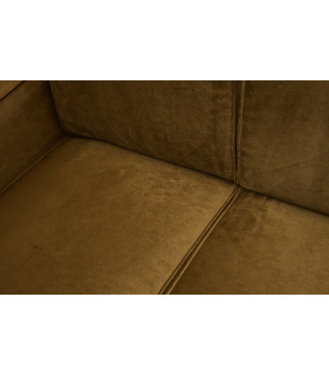 Canapé d'Angle Droite Statement Velours MielWOOOD by De Eekhoorn