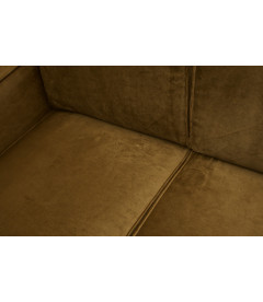 Canapé d'Angle Droite Statement Velours MielWOOOD by De Eekhoorn Canapé d'Angle Droite Statement Velours MielWOOOD by De Eekhoorn