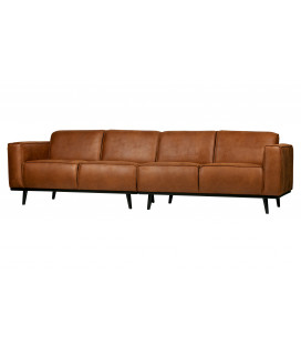 Canapé Statement 4 Places 280cm en Cuir Recyclé CognacWOOOD by De Eekhoorn 2