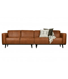 Canapé Statement 4 Places 280cm en Cuir Recyclé CognacWOOOD by De Eekhoorn Canapé Statement 4 Places 280cm en Cuir Recyclé CognacWOOOD by De Eekhoorn