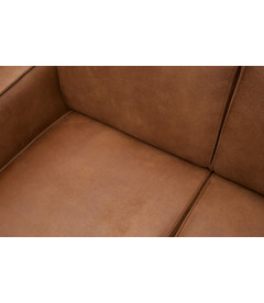 Canapé Statement 4 Places 280cm en Cuir Recyclé CognacWOOOD by De Eekhoorn Canapé Statement 4 Places 280cm en Cuir Recyclé CognacWOOOD by De Eekhoorn