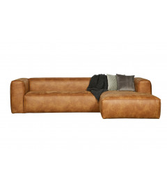 Canapé d'Angle Droit Bean en Cuir Recyclé CognacWOOOD by De Eekhoorn Canapé d'Angle Droit Bean en Cuir Recyclé CognacWOOOD by De Eekhoorn