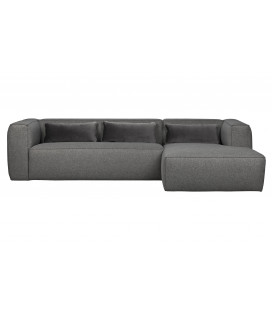 Canapé d'Angle Droit Bean en Tissu Gris MoyenWOOOD by De Eekhoorn 2