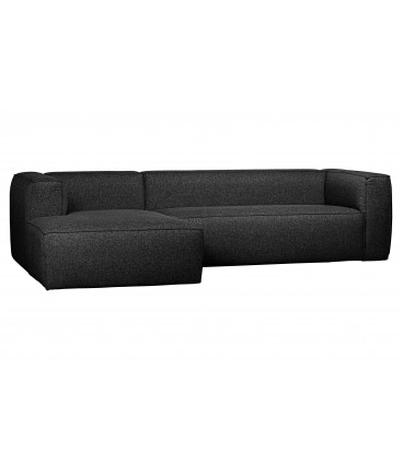 Canapé d'Angle Gauche Bean en Tissu Gris FoncéWOOOD by De Eekhoorn