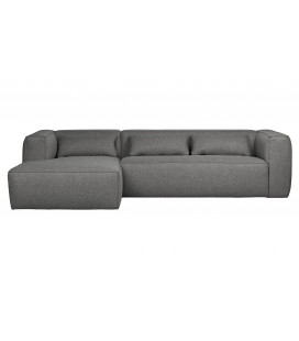 Canapé d'Angle Gauche Bean en Tissu Gris MoyenWOOOD by De Eekhoorn 2