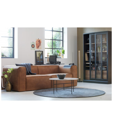 Canapé Bean 3.5 Places en Cuir Recyclé CognacWOOOD by De Eekhoorn