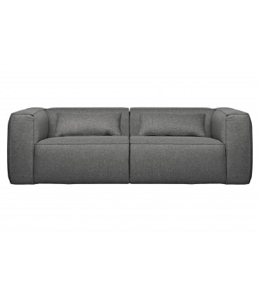 Canapé Bean 3.5 Places Tissu Gris Moyen