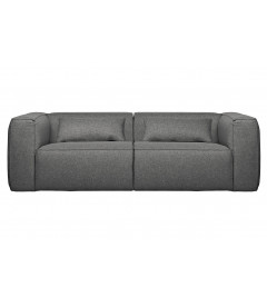 Canapé Bean 3.5 Places Tissu Gris Moyen