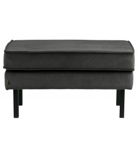 Banc Rodéo Velours Anthracite