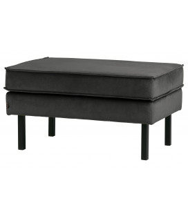 Banc Rodéo Velours Anthracite