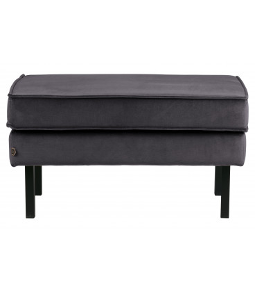 Banc Rodéo Velours Gris Foncé