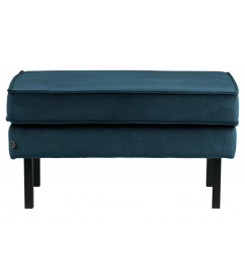 Banc Rodéo Velours Bleu