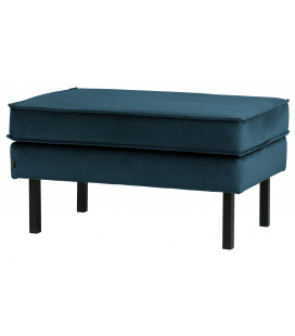 Banc Rodéo Velours Bleu