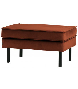 Banc Rodéo Velours Rouille