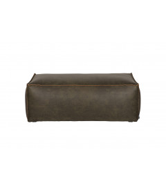 Pouf Large Rodéo Cuir Recyclé ArmyWOOOD by De Eekhoorn Pouf Large Rodéo Cuir Recyclé ArmyWOOOD by De Eekhoorn