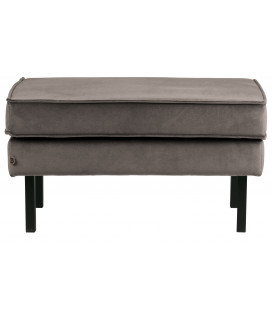 Banc Rodéo Velours Taupe