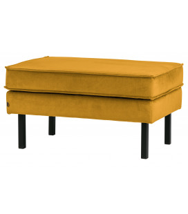 Banc Rodéo Velours Ocre