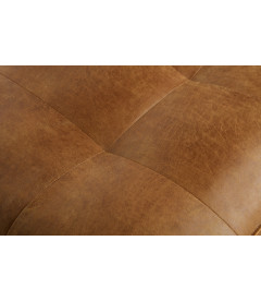 Fauteuil Rodéo Classic Cuir Recyclé Cognac MatelasséWOOOD by De Eekhoorn Fauteuil Rodéo Classic Cuir Recyclé Cognac MatelasséWOOOD by De Eekhoorn