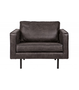 Fauteuil Rodéo Cuir Recyclé Black