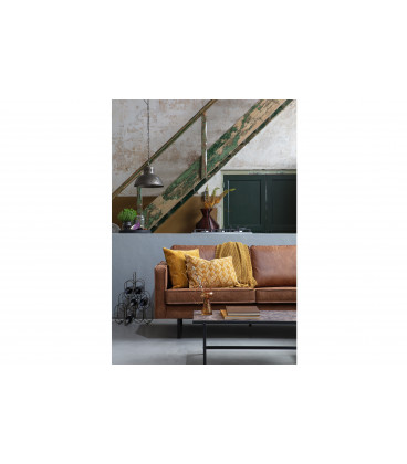 Canapé Rodéo 3 Places XL Cognac Cuir Recyclé