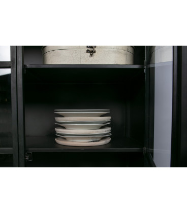 Vitrine Exhibit Métal NoirWOOOD by De Eekhoorn