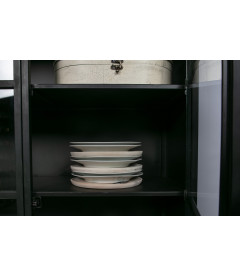 Vitrine Exhibit Métal NoirWOOOD by De Eekhoorn