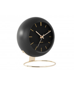 Horloge XL Globe Noir Karlsson H.24,5cm