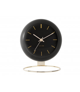 Horloge XL Globe Noir Karlsson H.24,5cm